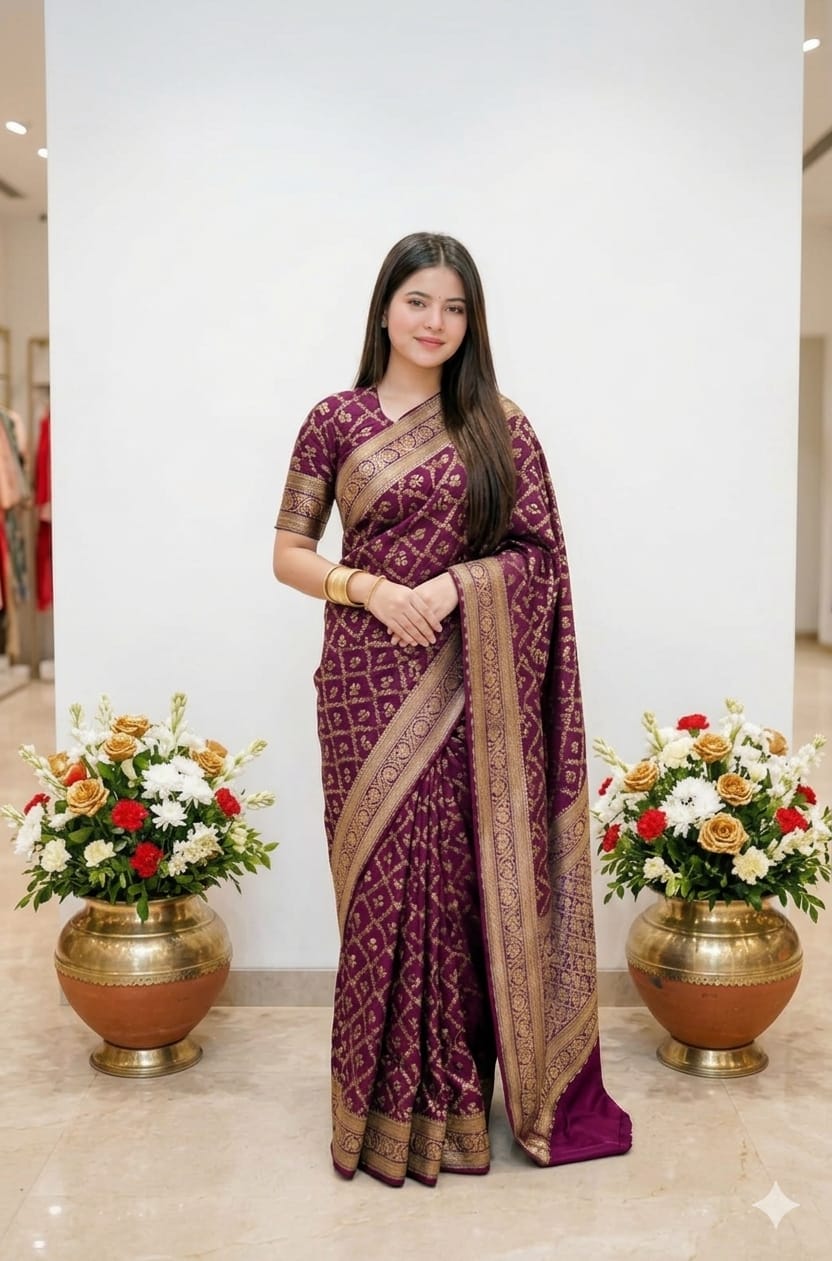 Japani Silk Sharee with Blouse Piece 29771